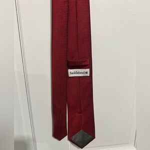 Saddlebred Burgundy Patterned Tie
